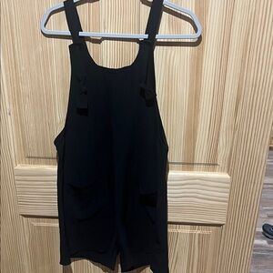 Women's Black Romper Jumpsuit - Classic Tank Style